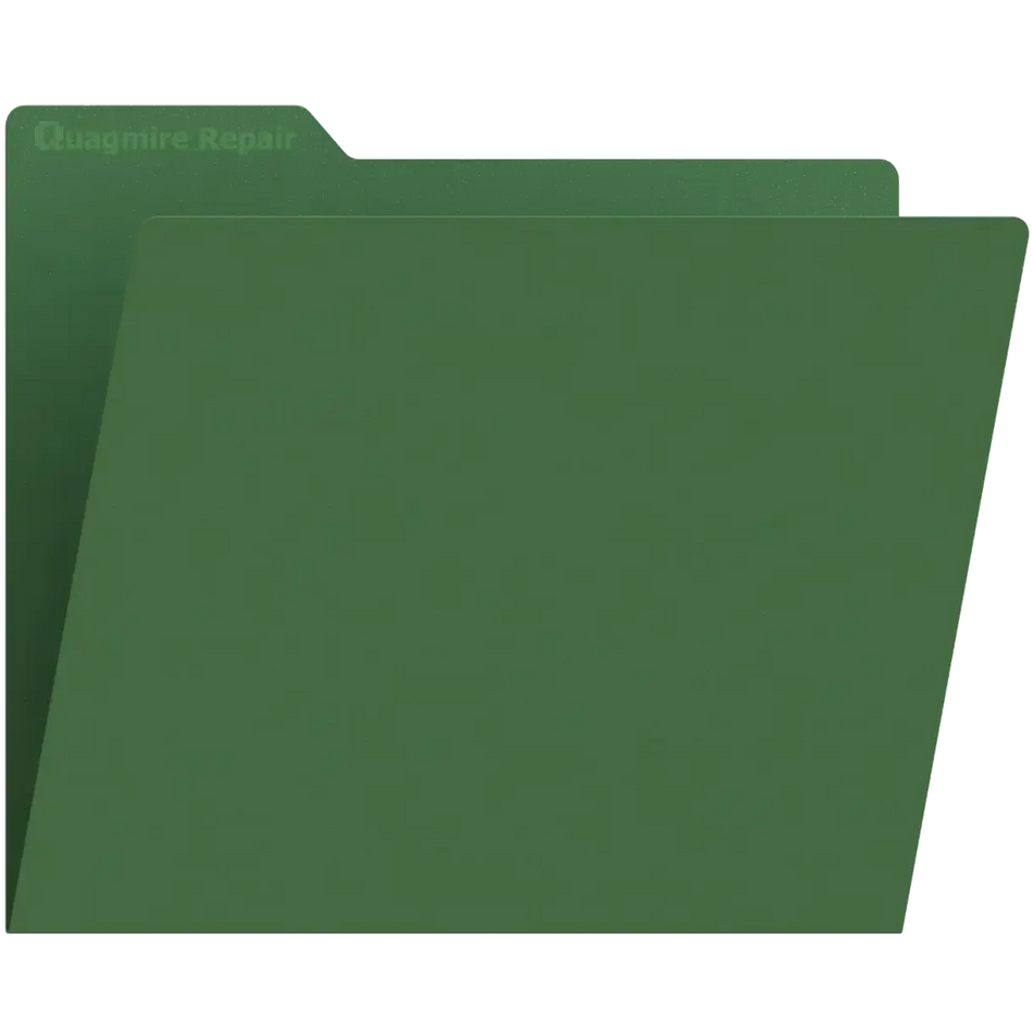 Quagmire Repair Green Folder
