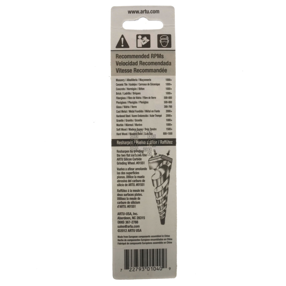 Artu 01040 5/16" Multi-Purpose Cobalt & Tungsten Carbide Tip Drill Bit