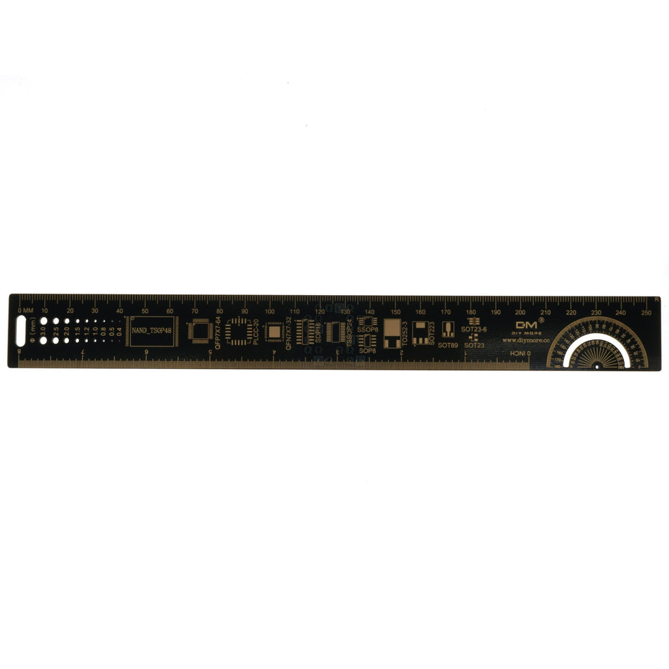 DIY More 020098 25CM / 8" Printed Circuit Board (PCB) Ruler