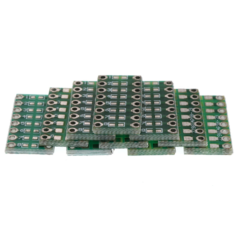 Surface Mount 0805 0603 0402 to DIP16 Adapter Circuit Board, 10 Pack