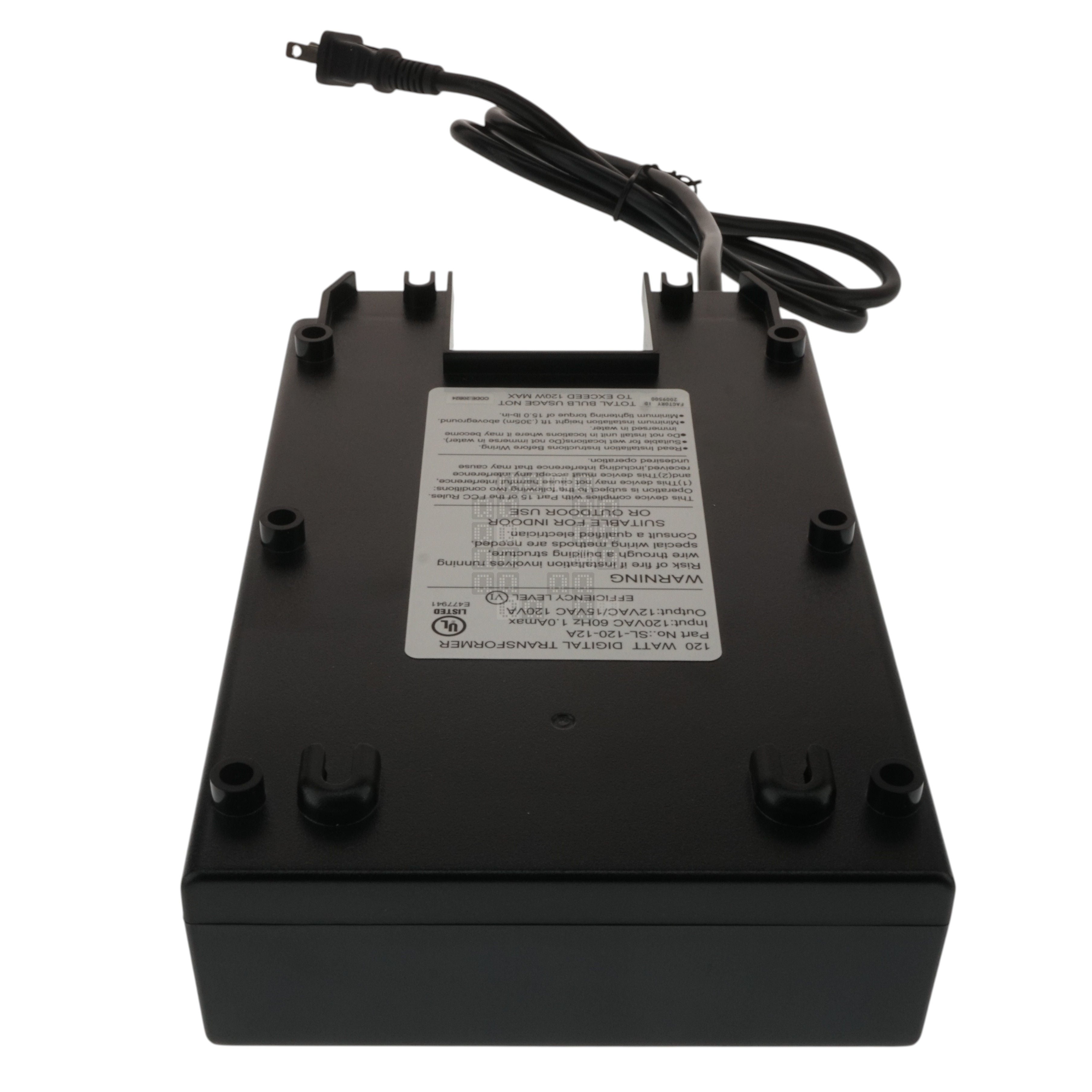Hampton Bay 1001509802 Low Voltage Digital Transformer, 12+15VDC 120W, SL-120-12A