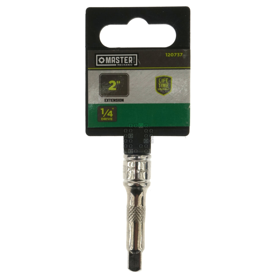 Master Mechanic 120737 1/4" Drive Chrome Extension, 2" Length