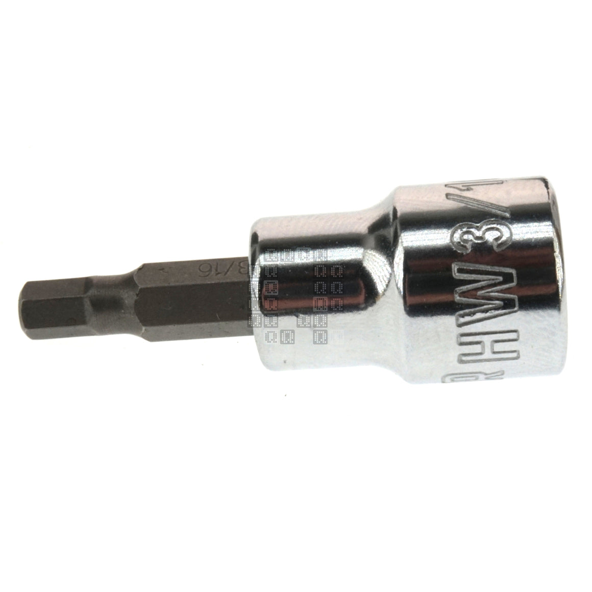 Master Mechanic 123596 3/8" Drive, Hex Bit SAE Chrome Socket, 3/16"