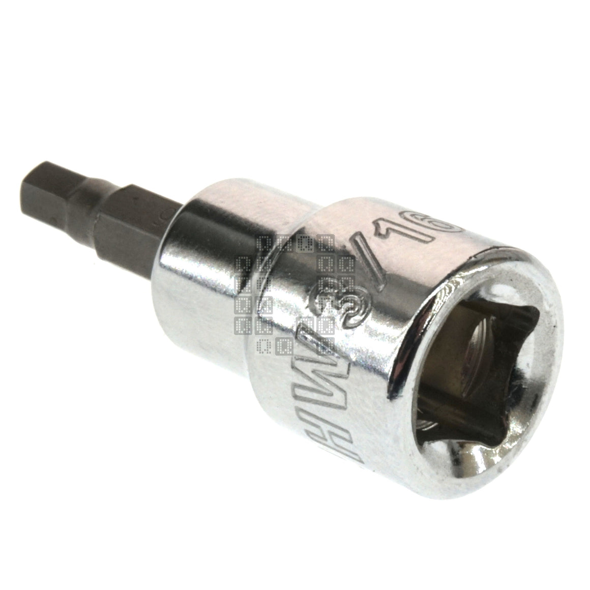 Master Mechanic 123596 3/8" Drive, Hex Bit SAE Chrome Socket, 3/16"