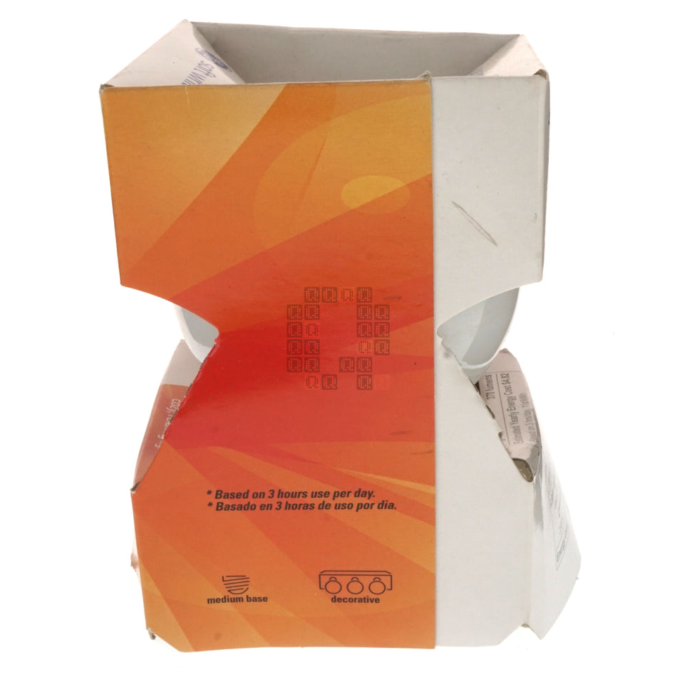 GE 12979 40W / 370 Lumens Decorative G25 Incandescent Light Bulb, Soft White