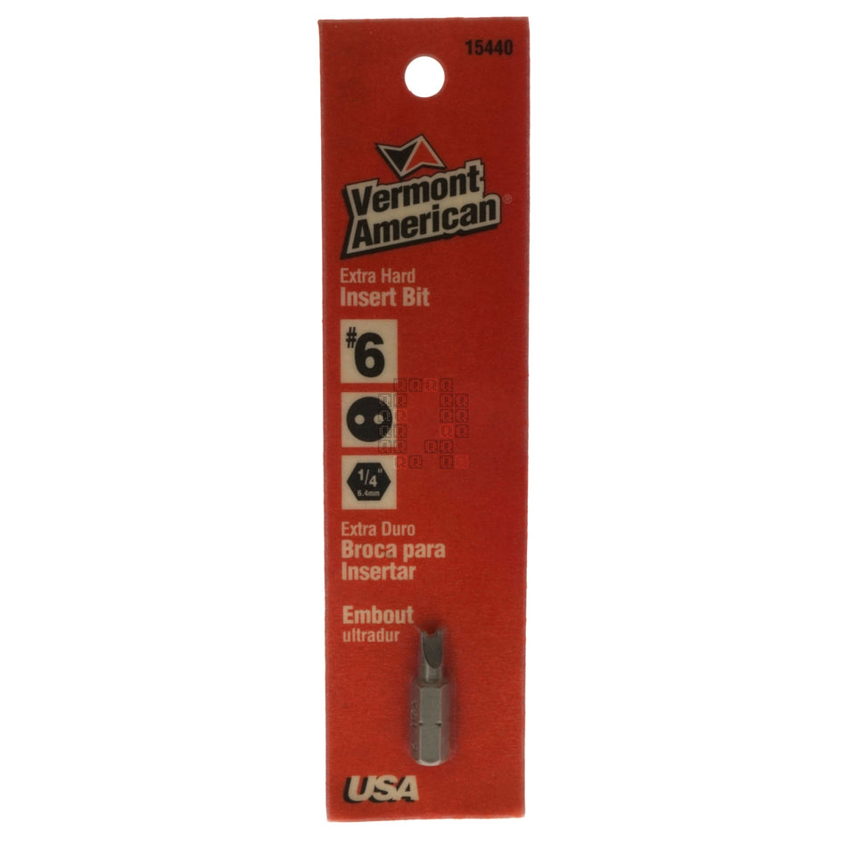 Vermont American 15440 #6 Spanner Extra Hard Insert Bit