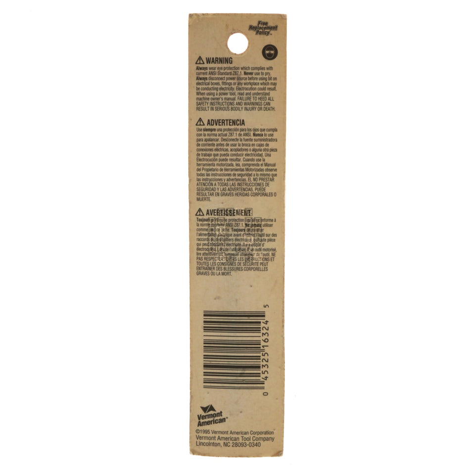 Vermont American 16324 Iso-Temp Claw #6-8 Slotted Power Screwdriving Bit, 3-1/2" Length