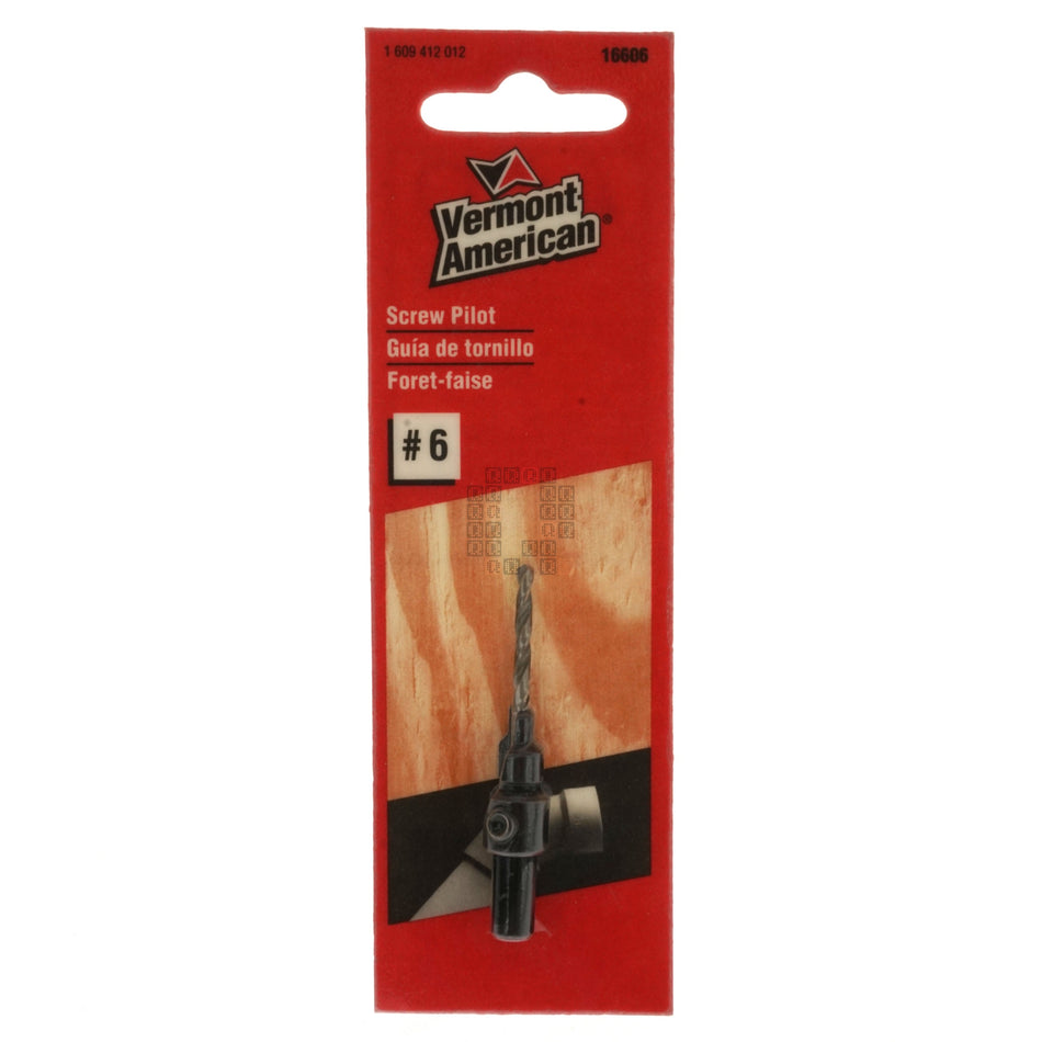 Vermont American 16606 Screw Pilot Drill, #6