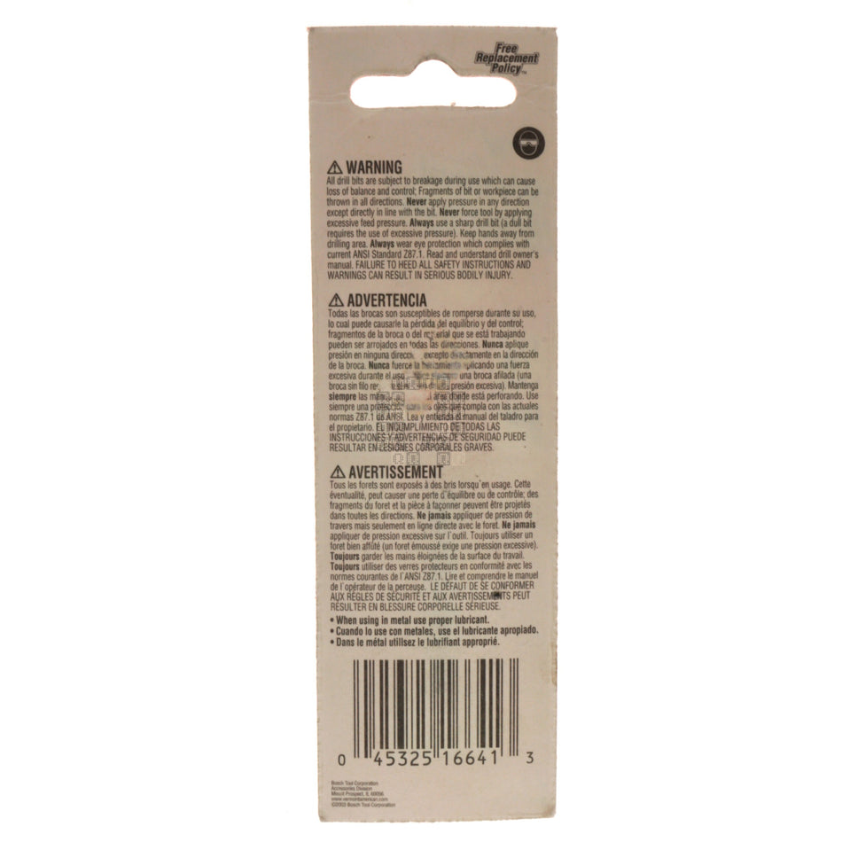 Vermont American 16641 1/4" HSS Single Flute Countersink, 82°