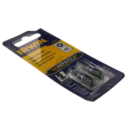 Irwin Tools 1837381 #2 Square Recess SQ2 Impact Insert Bit, 1" Length, 2-Pack