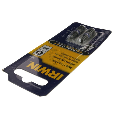 Irwin Tools 1837381 #2 Square Recess SQ2 Impact Insert Bit, 1" Length, 2-Pack