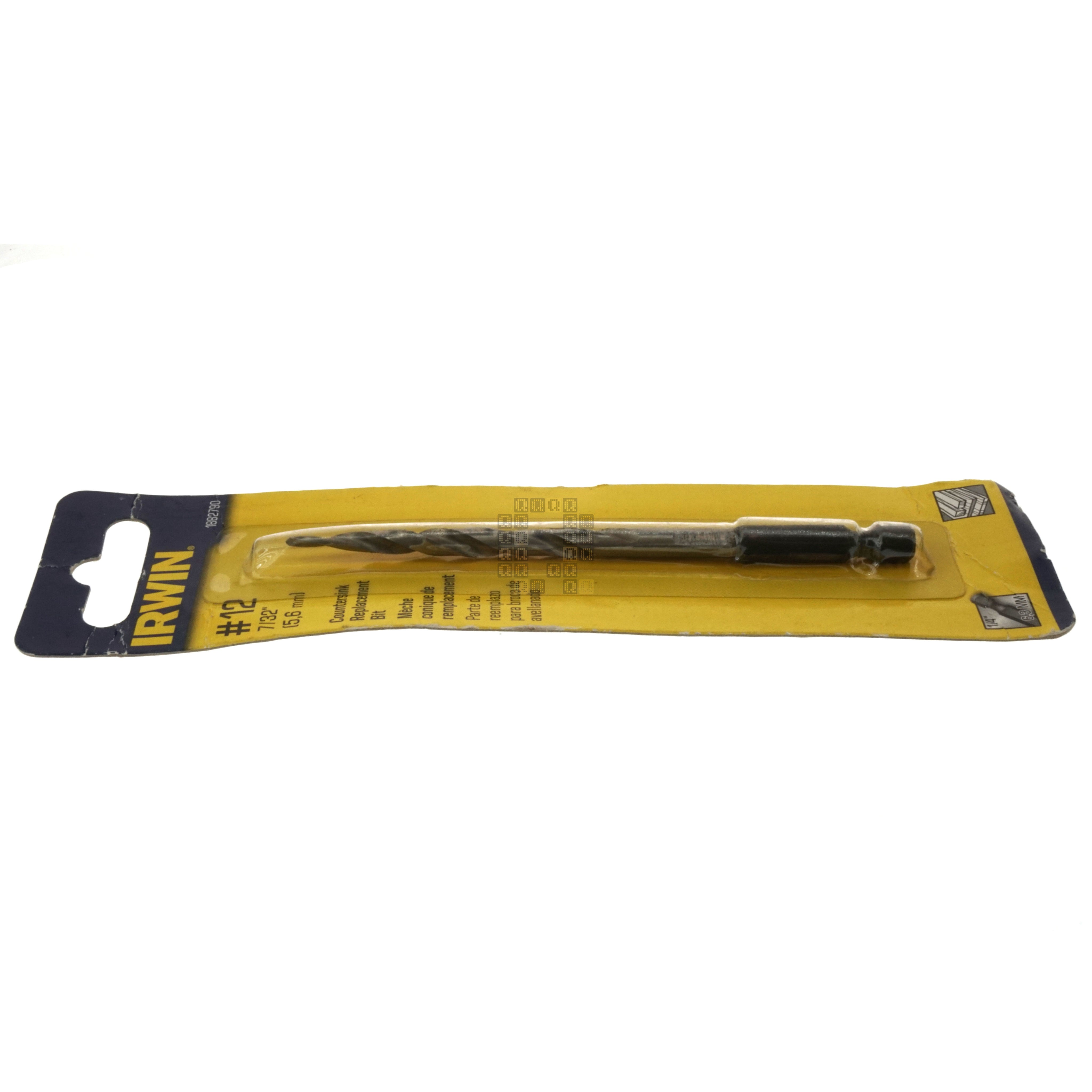 Irwin 1882790 Countersink Replacement Bit, #12 (7/32" / 5.6mm), 1/4" Hex Drive