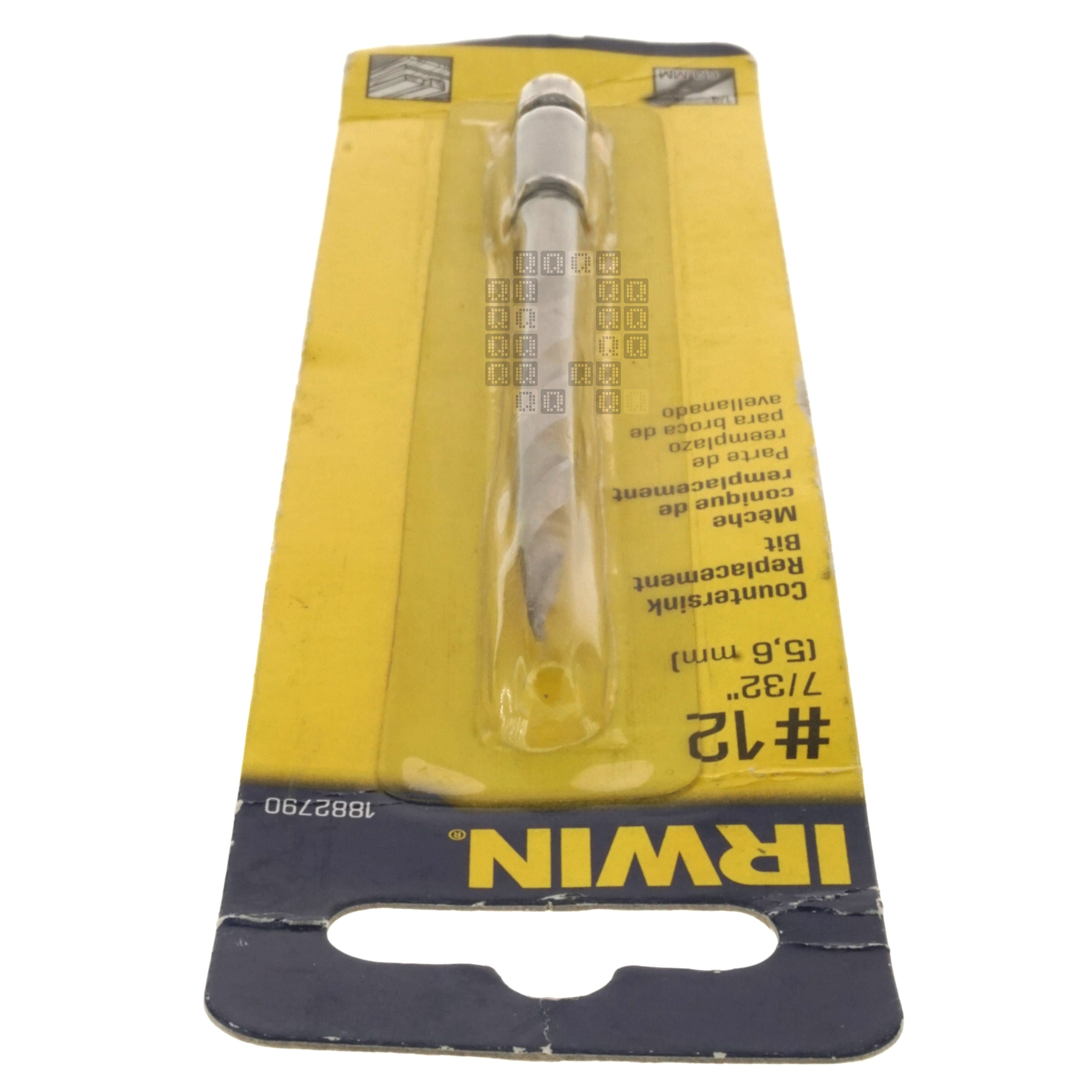 Irwin 1882790 Countersink Replacement Bit, #12 (7/32" / 5.6mm), 1/4" Hex Drive