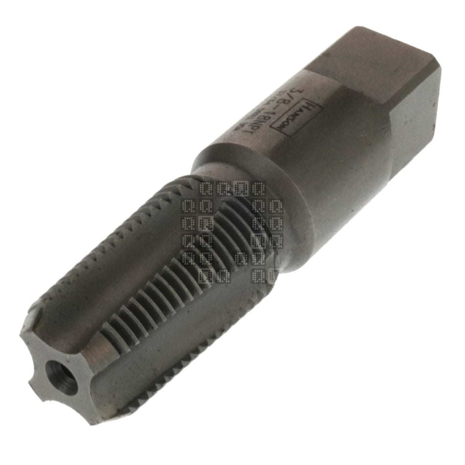 Irwin Industrial Tools 3/8"-18 NPT Taper Pipe Tap, 4-Flute, Uncoated