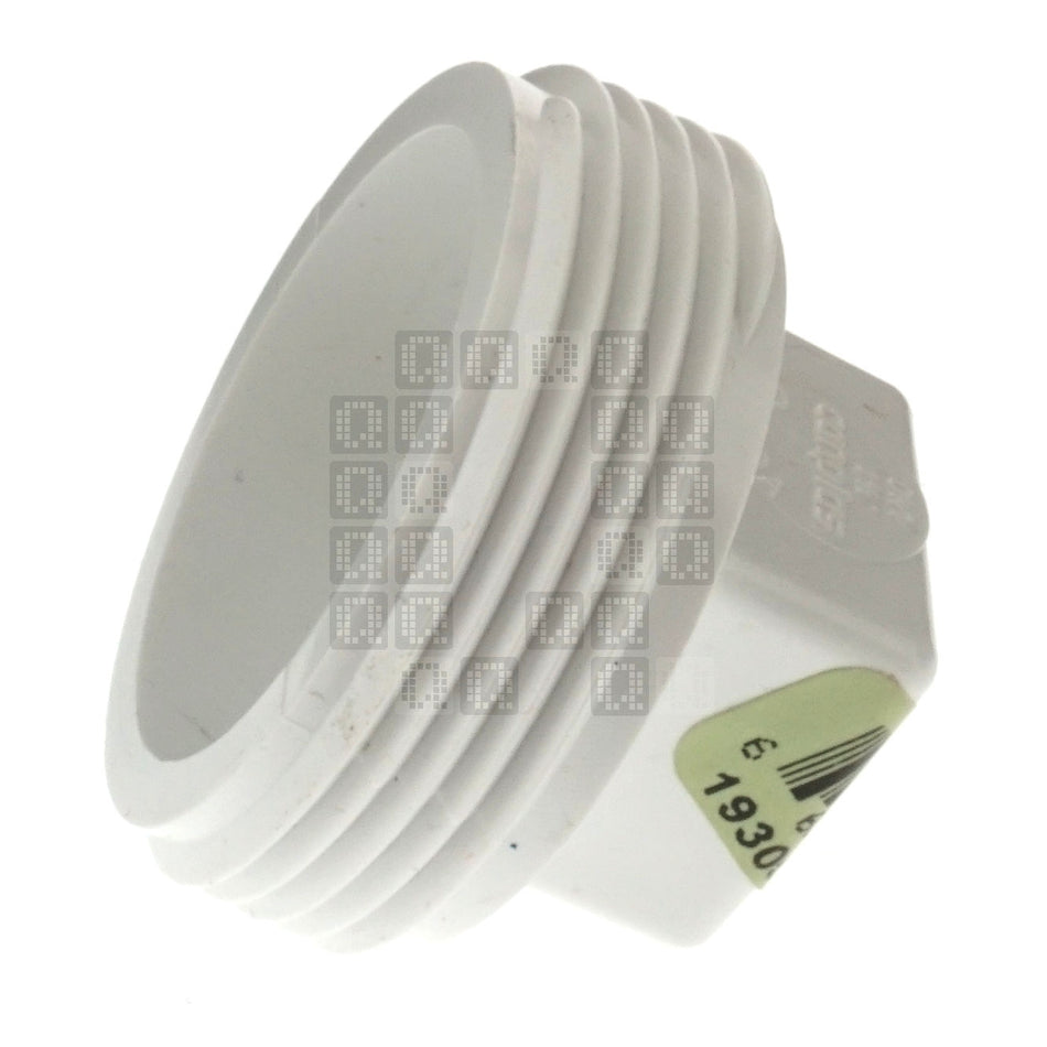 IPEX 193051S Schedule 40 PVC Cleanout Plug, 1-1/2" Male NPT, White