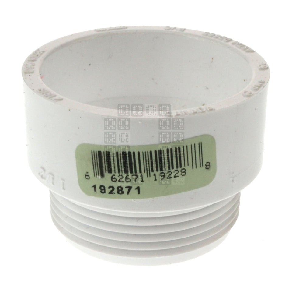 Ipex Canplas 193701S PVC Cleanout Adapter, 1-1/2" Female NPT
