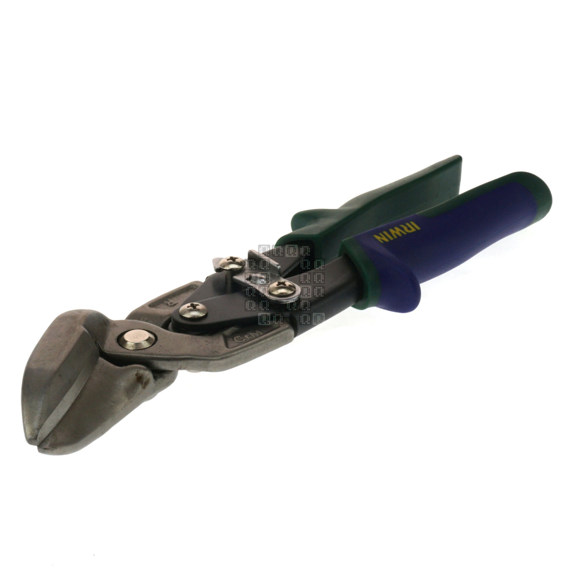 Irwin Industrial Tools 2073212 Right Hand Offset Tin Snips (Green Handle)