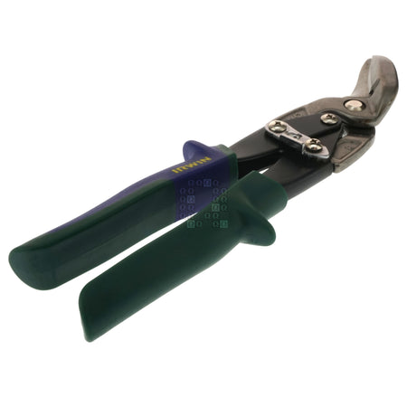 Irwin Industrial Tools 2073212 Right Hand Offset Tin Snips (Green Handle)