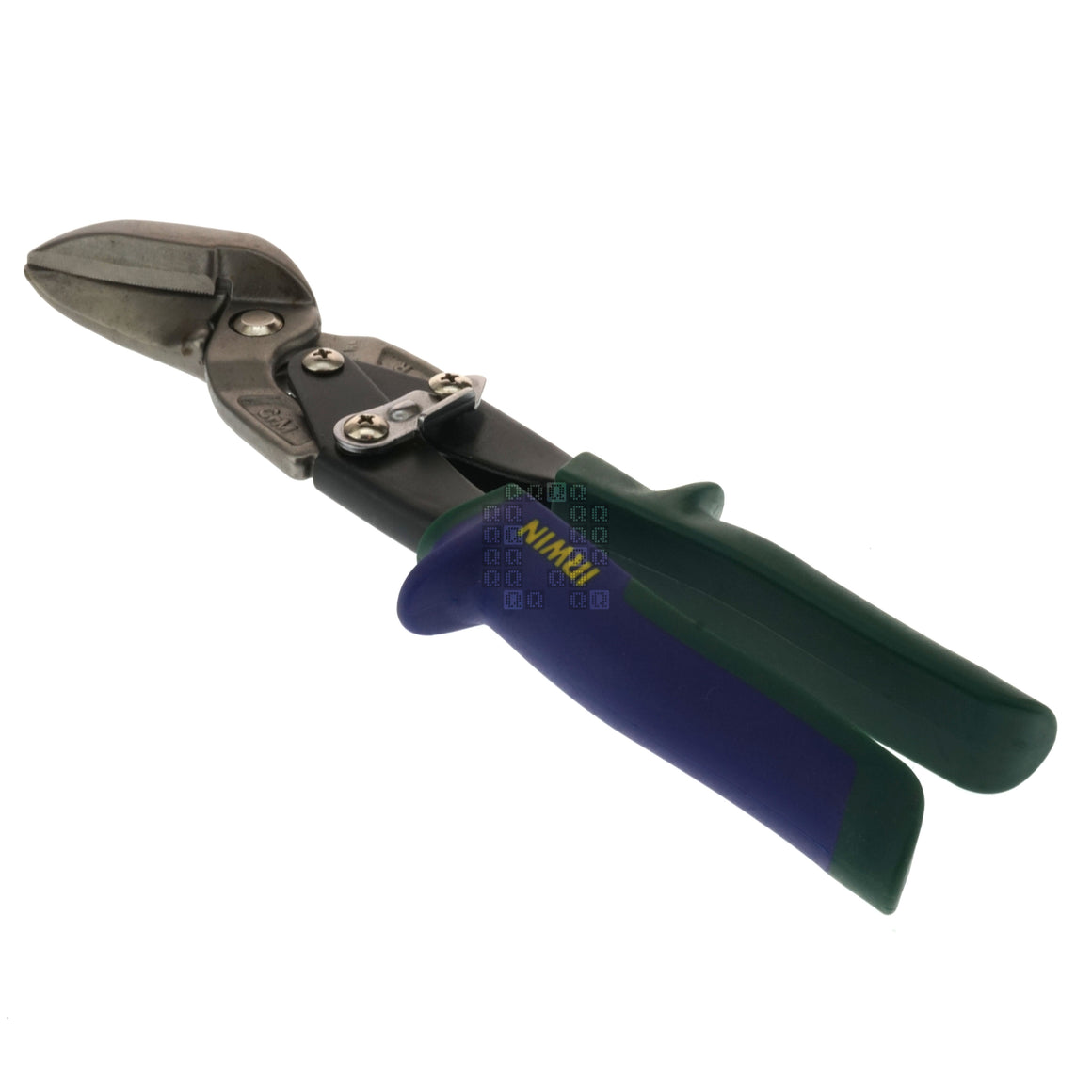 Irwin Industrial Tools 2073212 Right Hand Offset Tin Snips (Green Handle)