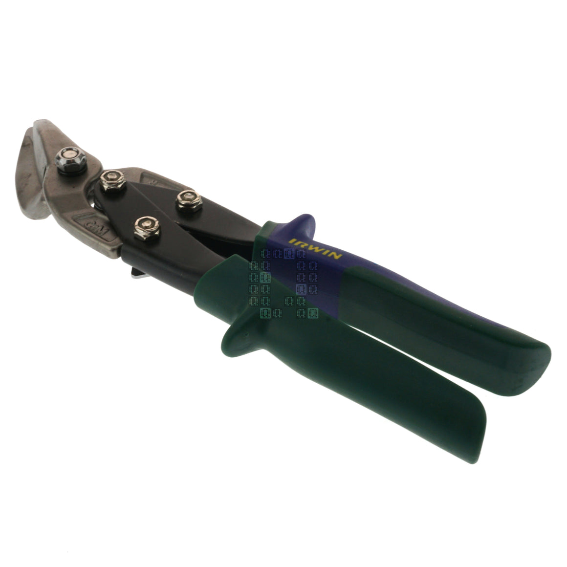 Irwin Industrial Tools 2073212 Right Hand Offset Tin Snips (Green Handle)