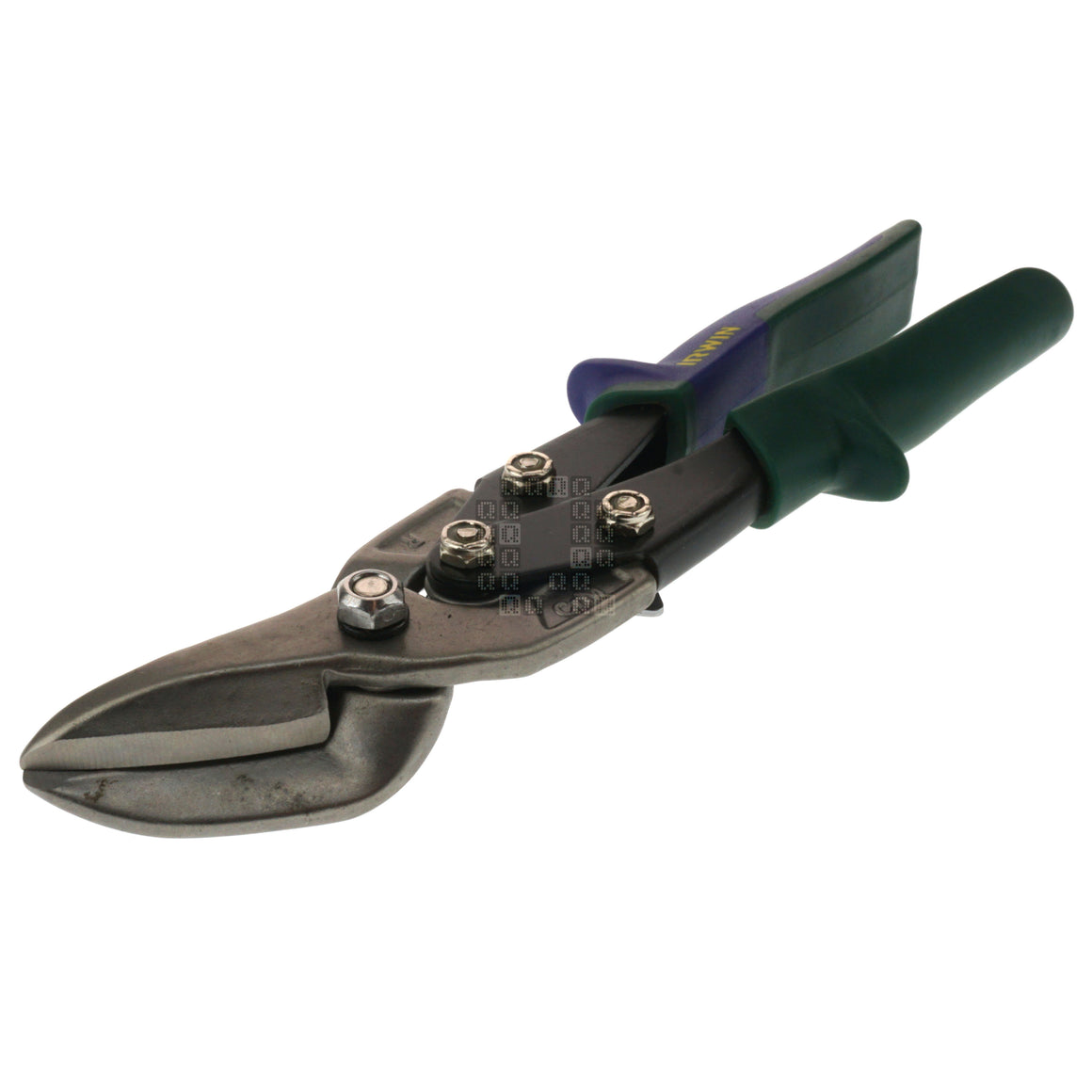 Irwin Industrial Tools 2073212 Right Hand Offset Tin Snips (Green Handle)