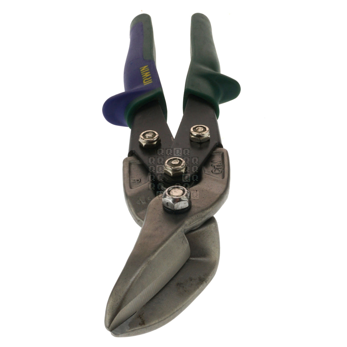Irwin Industrial Tools 2073212 Right Hand Offset Tin Snips (Green Handle)