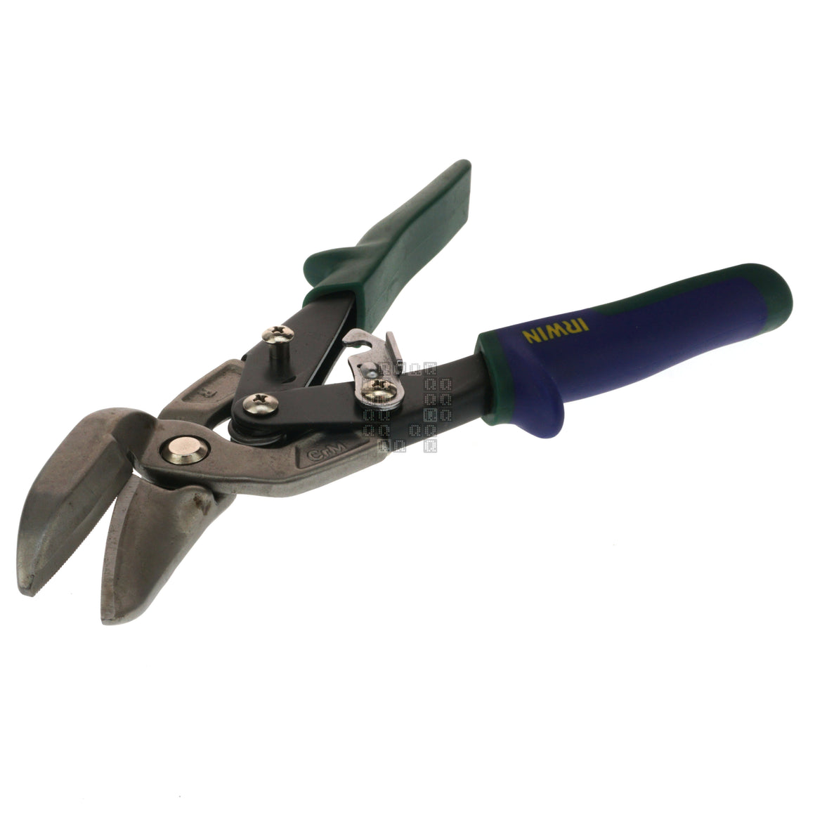 Irwin Industrial Tools 2073212 Right Hand Offset Tin Snips (Green Handle)