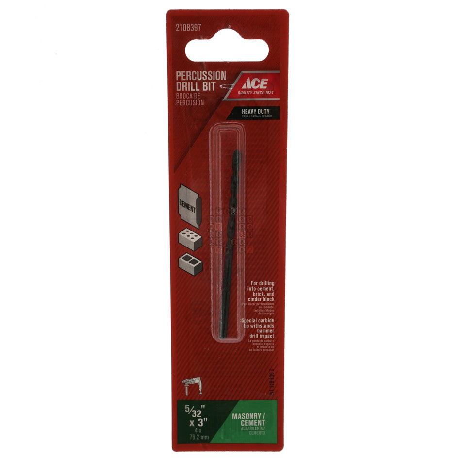 ACE Hardware 2108397 5/32" x 3" Carbide Percussion Drill Bit