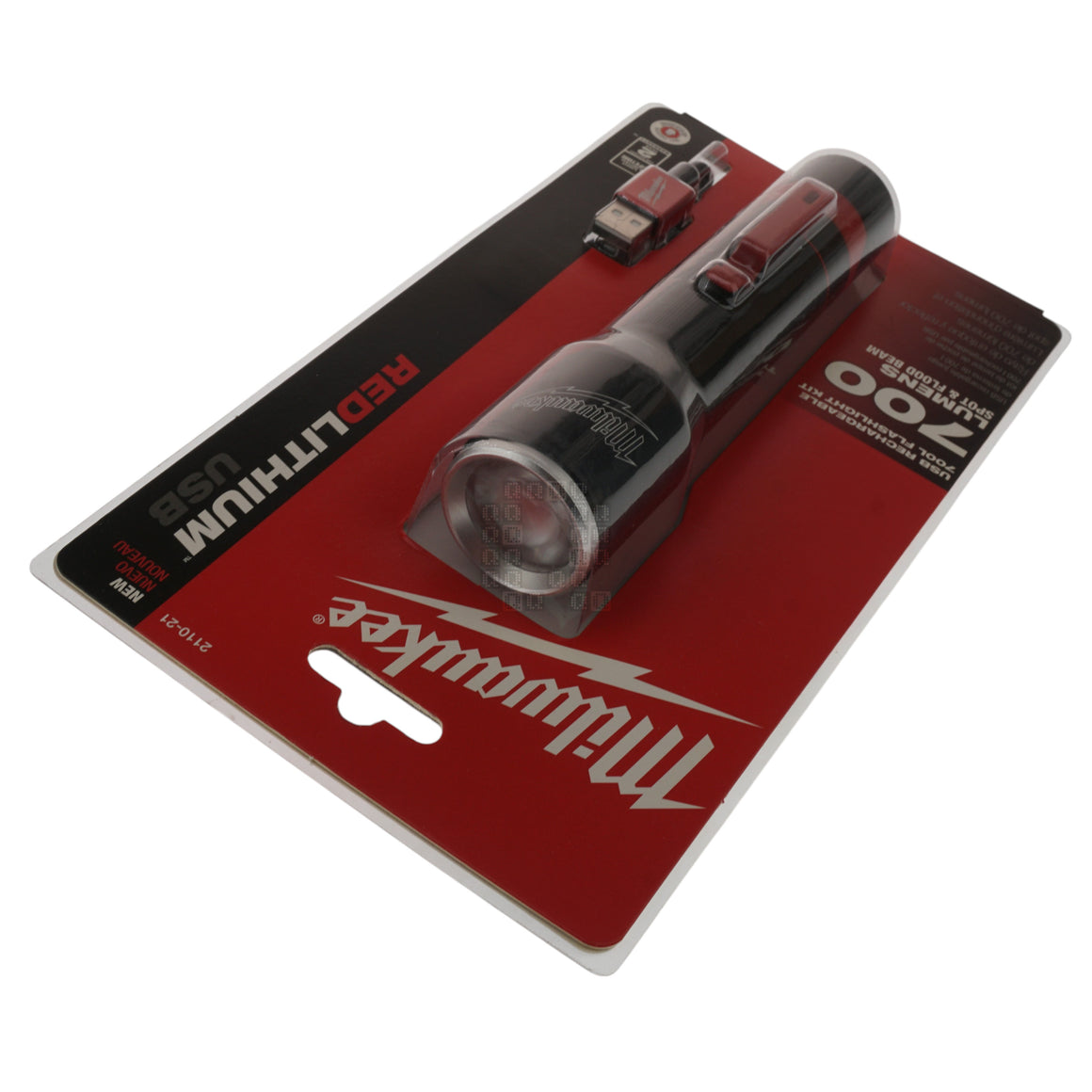 Milwaukee Tool 2110-21 USB Rechargeable 700L LED Flashlight