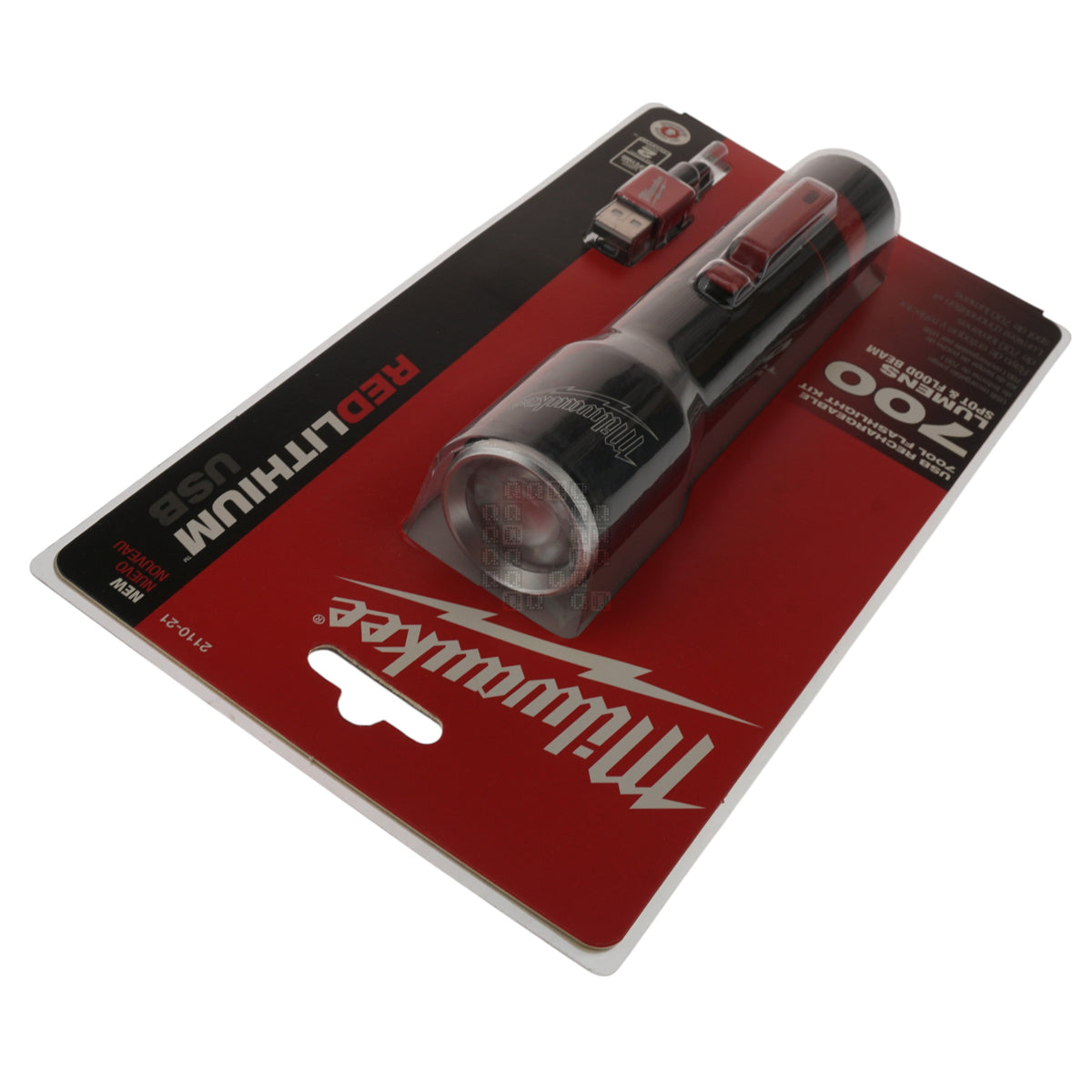 Milwaukee Tool 2110-21 USB Rechargeable 700L LED Flashlight