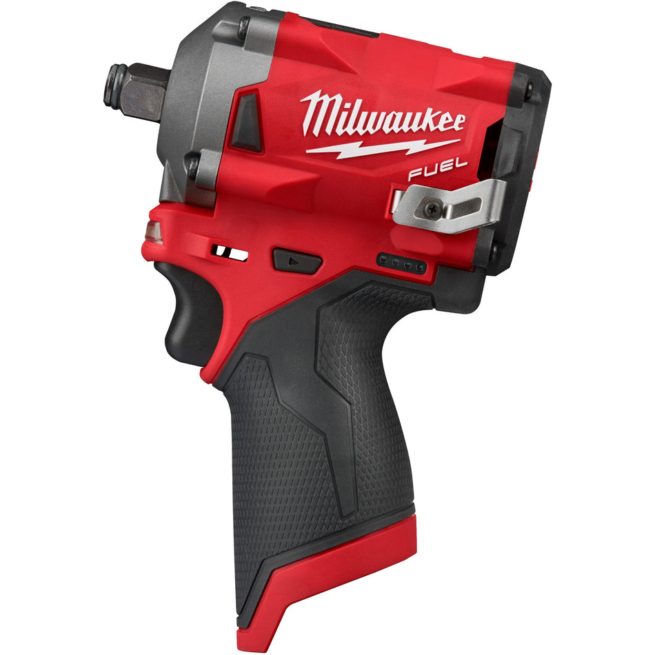 Milwaukee Tool 2555-20 M12 FUEL Stubby 1/2" Impact Wrench with Friction Ring