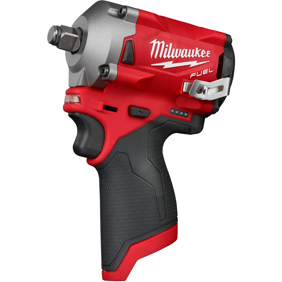 Milwaukee Tool 2555-20 M12 FUEL Stubby 1/2" Impact Wrench with Friction Ring