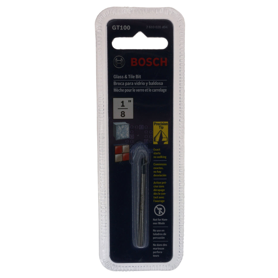 Bosch 2610020404 GT100 1/8" Glass & Tile Bit