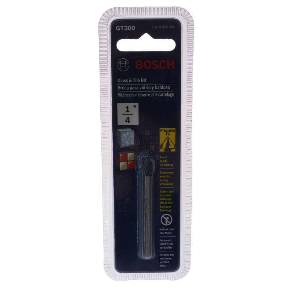 Bosch GT300 2610020406 1/4" Glass and Tile Bit