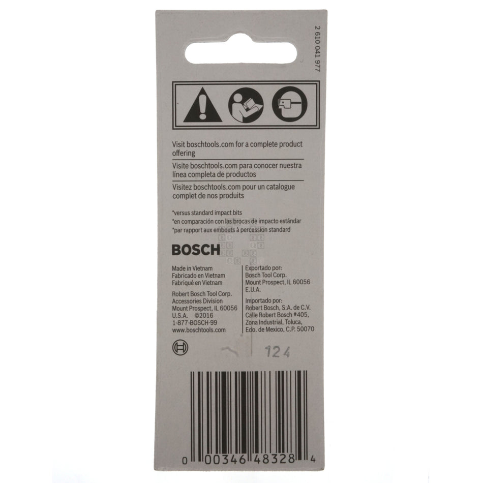 Bosch ITT25201 Impact Tough T25 TORX Insert Power Bit, 2" Length, 2610039578