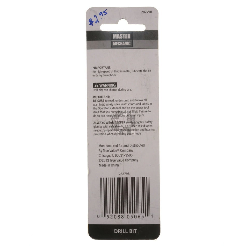 Master Mechanic 282798 1/8" Glass and Tile Drill Bit