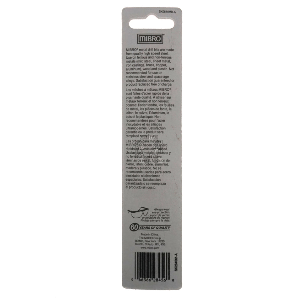 MIBRO 284561 5mm KWIK START High Speed Steel Metric Drill Bit