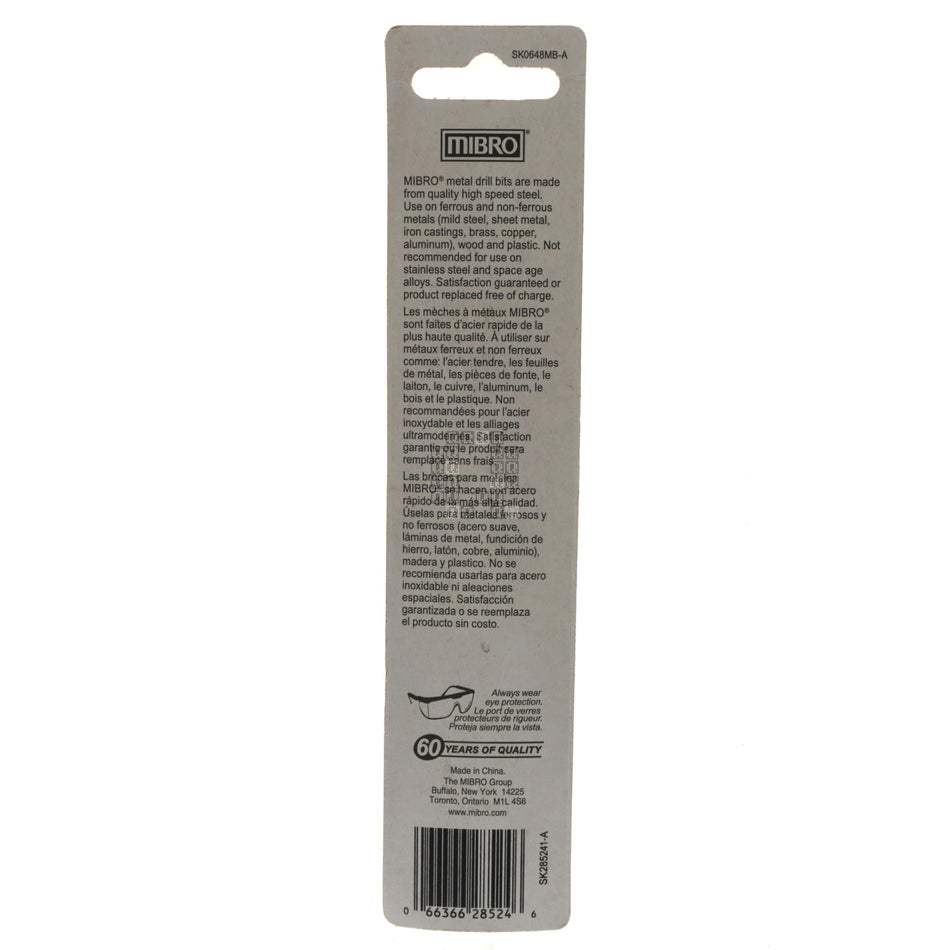 MIBRO 285241 8mm KWIK START High Speed Steel Metric Drill Bit