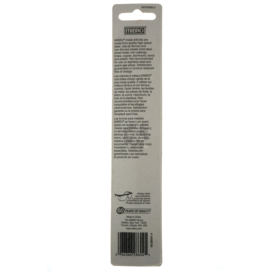 MIBRO 286041 11.5mm KWIK START High Speed Steel Metric Drill Bit