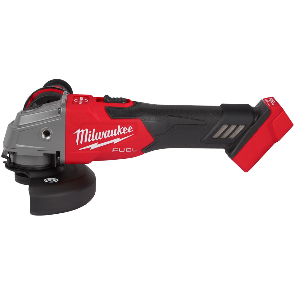 Milwaukee Tool 2881-20 M18 FUEL Angle Grinder with Slide Switch & Lock-On