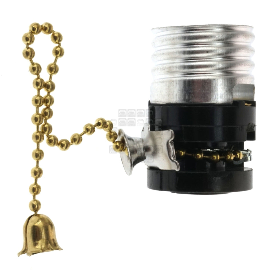 Eaton Wiring Devices 2982 Interior Bulb Lampholder with Pullchain, 660W-250VAC