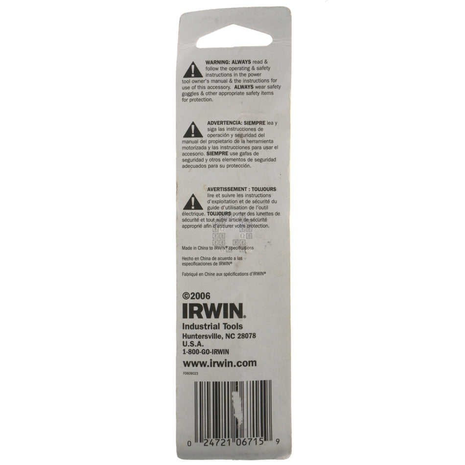 Irwin 3016024 3/8" Cobalt 135° Split Point Jobber Length Drill Bit