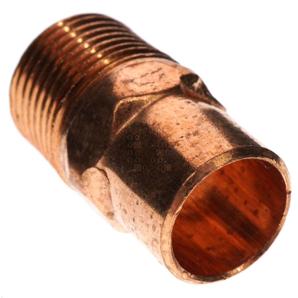 Elkhart Products 10030300 3/8" Male NPT to 3/8" Copper Pipe Solder Adapter