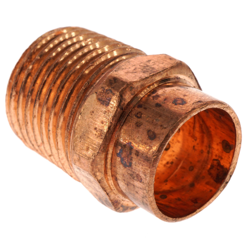 Elkhart Products 10030310 Copper Pipe Adapter, 1/2 " Male NPT to 1/2" Sweat