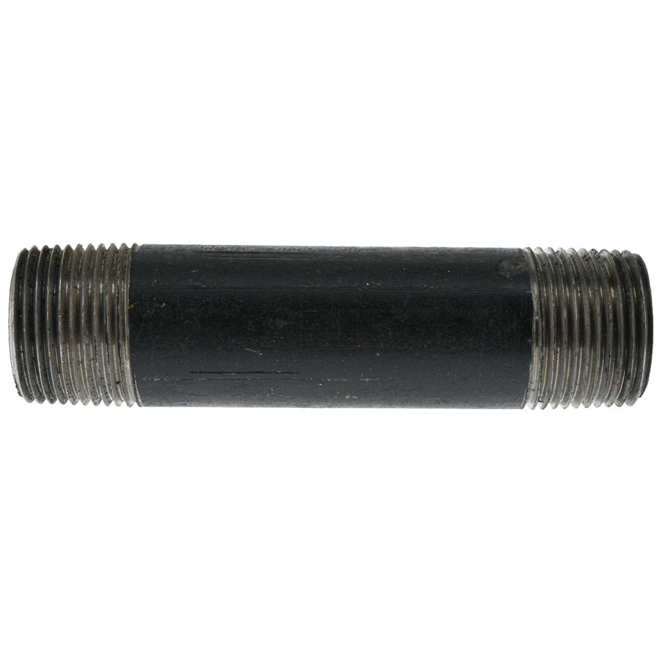 Mueller ProLine 30506 3/4" NPT x 4 Long Black Steel Pipe Nipple