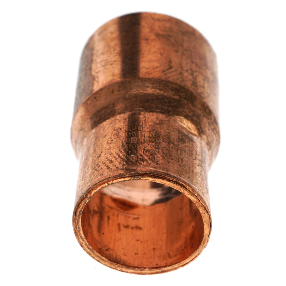 EPC 30696 1/2" x 3/8" Copper Sweat Reducing Pipe Coupling with Stop, 101R