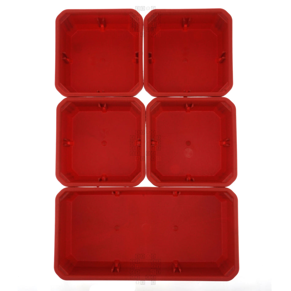 Milwaukee Tool 31-01-0502 PACKOUT Low Profile Compact Organizer Bin Set, 1 Long, 4 Square
