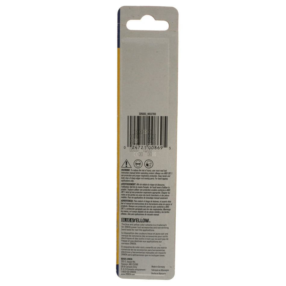 Irwin 326001 Carbide Tipped Rotary Percussion Drill Bit, 5/32" Diameter, 6" Length