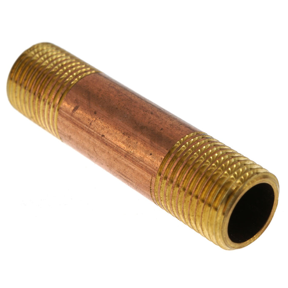 Anderson Metals 38300-0215 Red Brass (Lead Free) 1/8" NPT x 1-1/2" Pipe Nipple