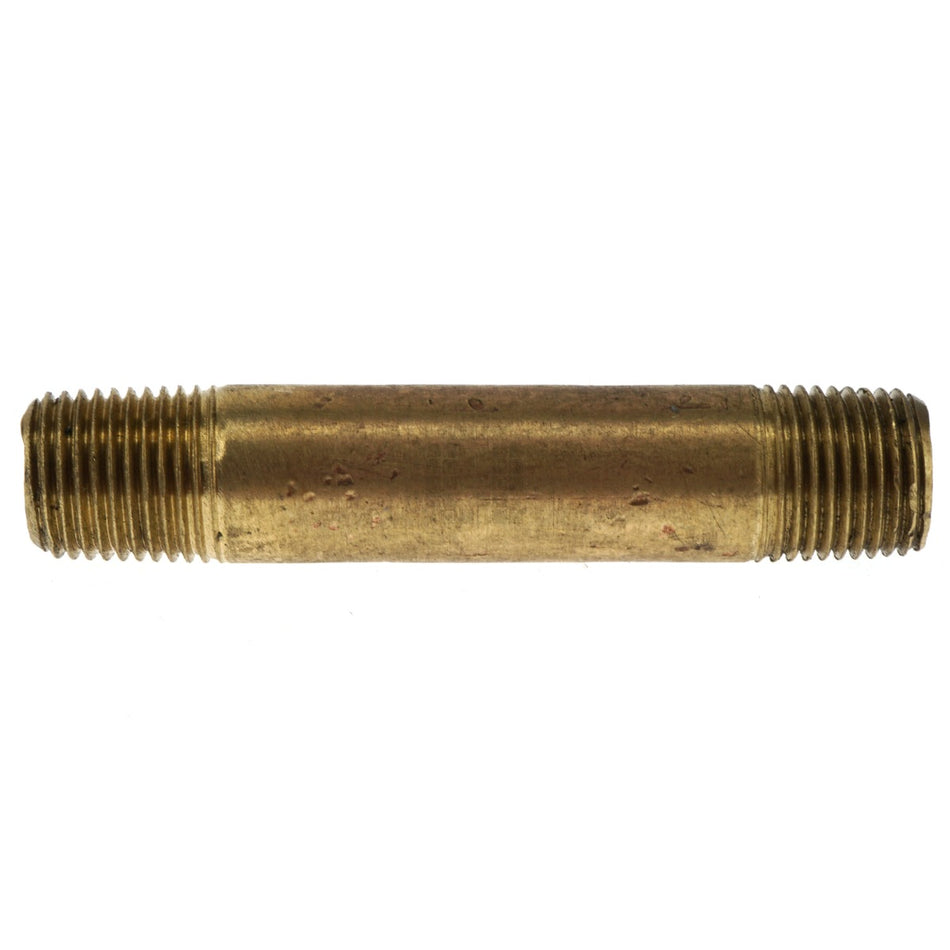 Anderson Metals 38300-0220 1/8" NPT x 2" Red Brass (Lead Free) Pipe Nipple
